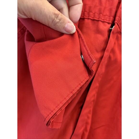 Durable Press Fireman Coveralls Fire Dept M Long Sleeve Zip Snap Pockets - Picture 4 of 13